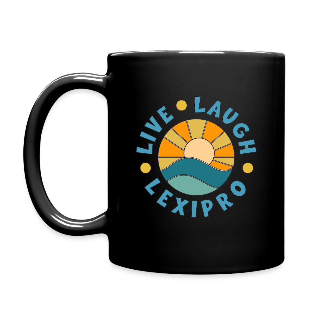 LIVE LAUGH LEXIPRO MUG - black